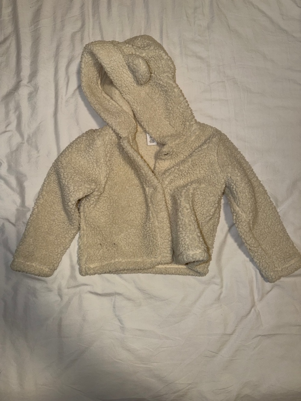 Harper Canyon Cream Sherpa Hooded Kids Jacket 18-24months